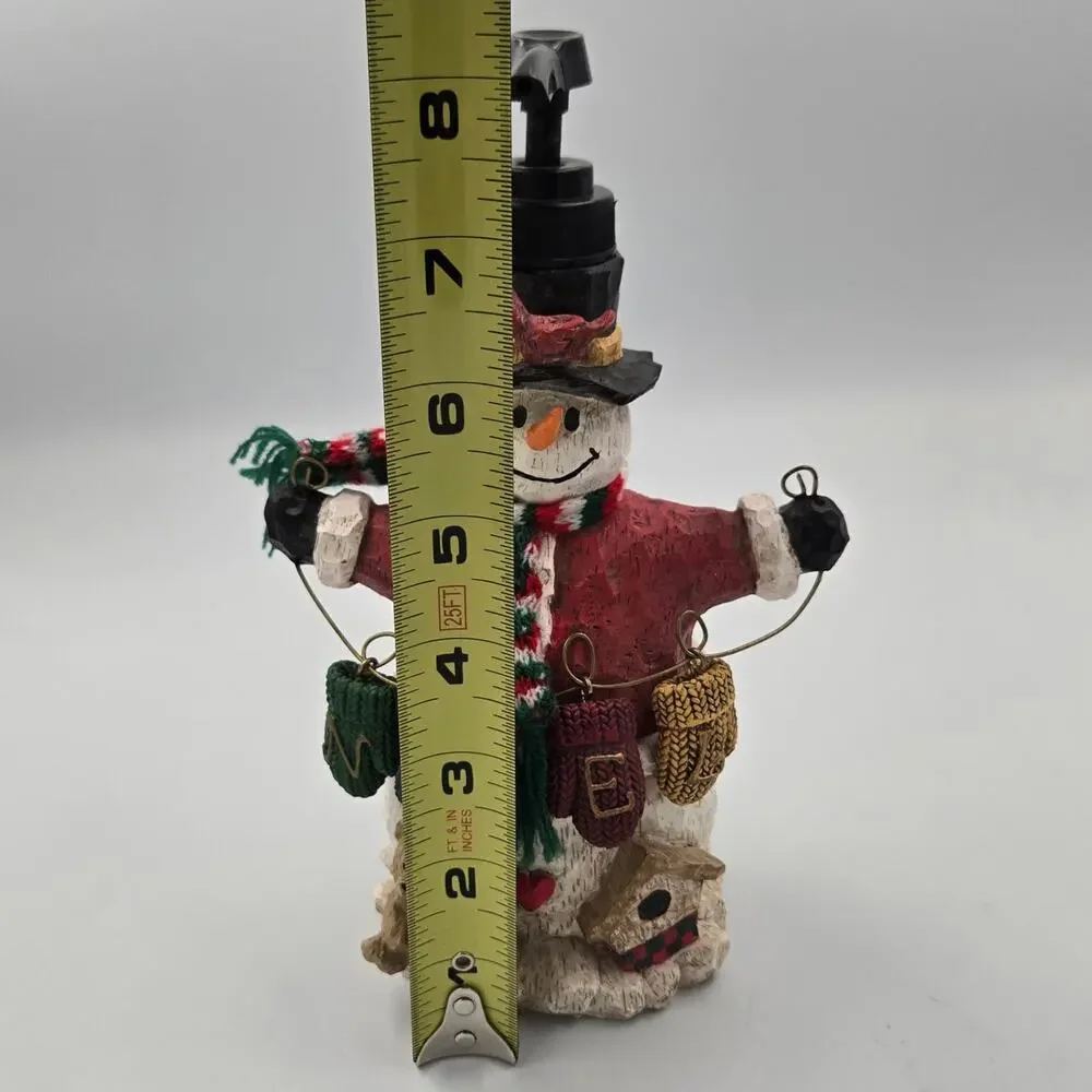 Noel in the Country Snowman Lotion or Soap Dispenser Christmas Winter